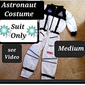 👩‍🚀 SO COOL NASA Astronaut Halloween Costume White suit boy /girl medium
